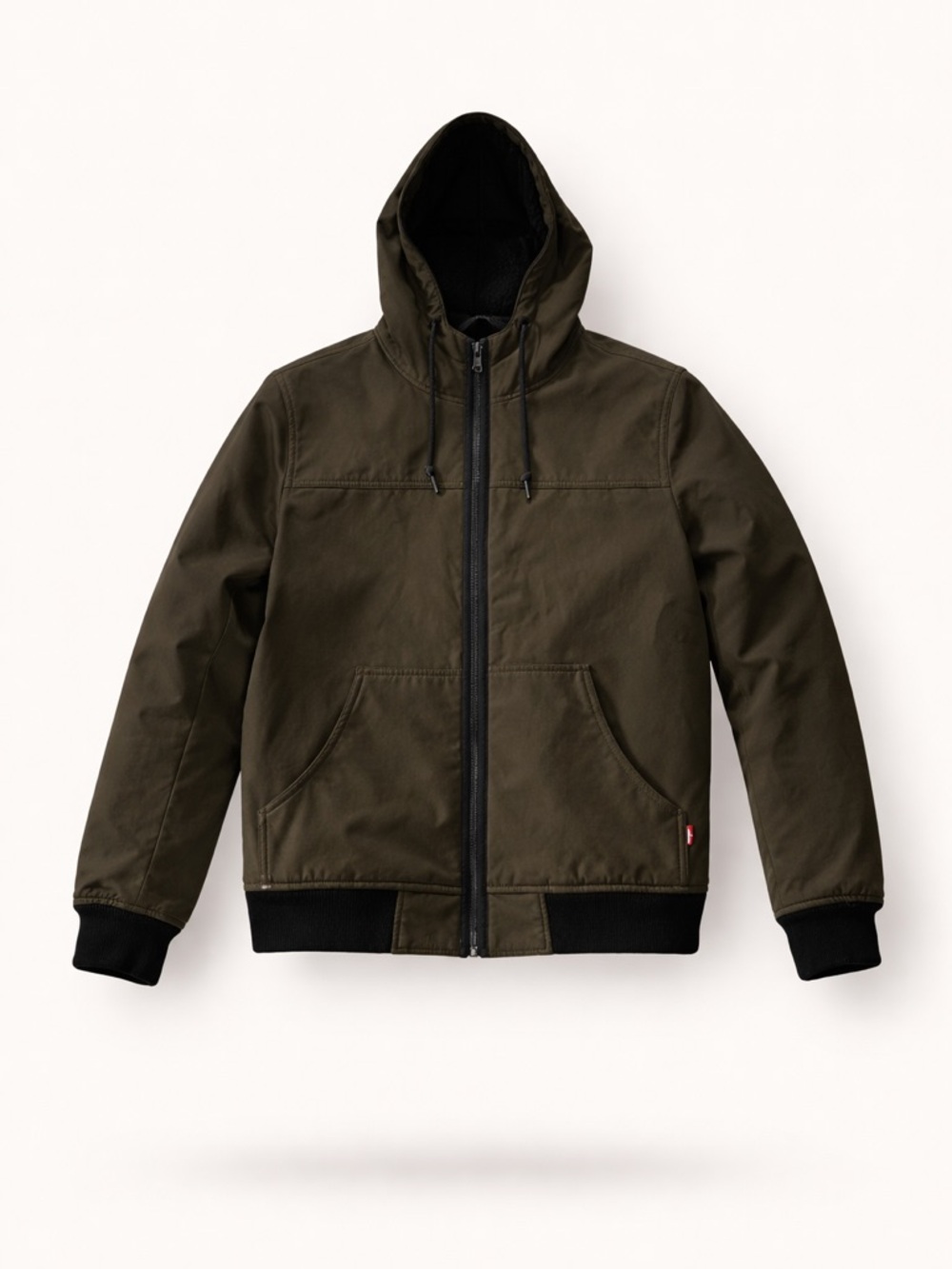 Levi’s Hooded Dark Green Full Zipper Jacket
